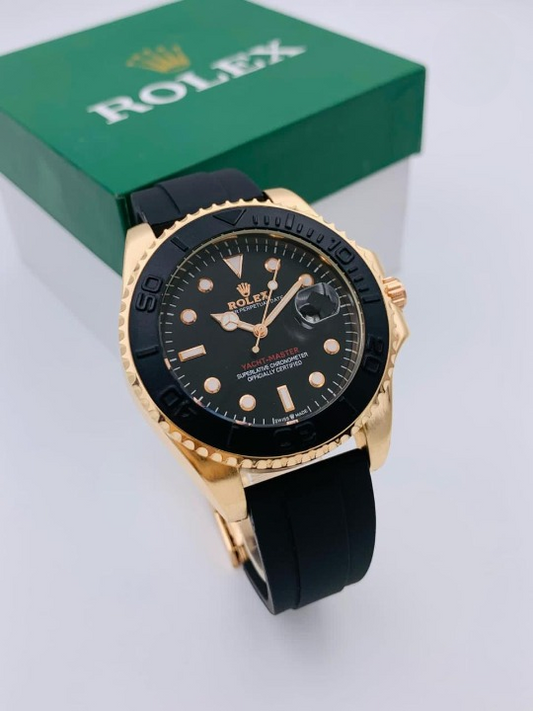 Rolex Adjustable Rubber Strap Watch